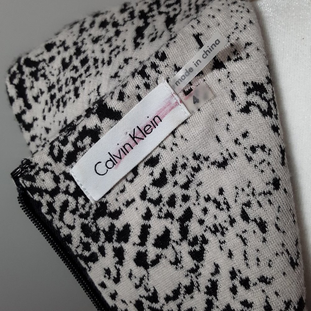 Calvin Klein Snakeskin Dress Size 4 - Picture 4 of 6